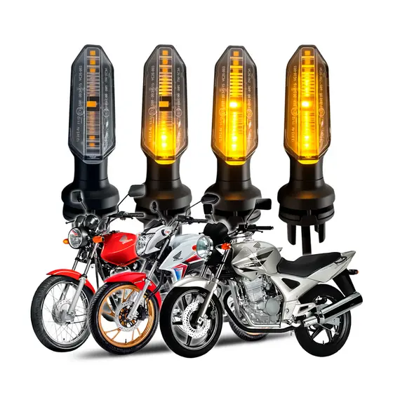 Kit 4 Piscas Seta Led Para Twister Cg Titan Xre Cb250 160