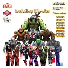 2024 Nova Série Anime Super Hero PG1801-PG1808 Montado Blocos de Construção Modelo de Brinquedo Adultos e Presente de An