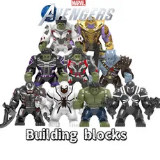 Novo super-herói de desenho animado série XH1047-XH1059, modelos de blocos de construção montados, brinquedos educativos