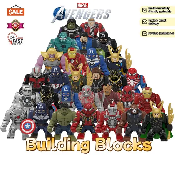Desenhos animados super-herói PG846-PG893 series blocos de construção modelos adultos brinquedos educativos infantis pre