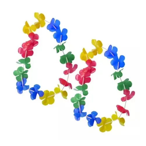 Kit C/10 Colar Havaiano Plástico Coloridos