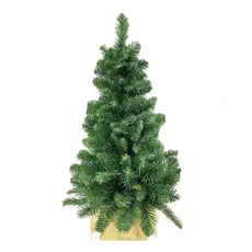 Árvore De Natal De Parede Com Base De Juta 90cm 100 Galhos