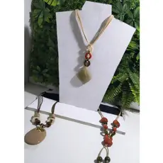 KIt 3 Colares feminino elegante resina para mulheres sofisticadas...