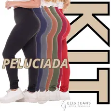 Kit 2 Calça Legging Flanelada Grossa Forrada Leg Peluciada Costura Reforçada Térmica