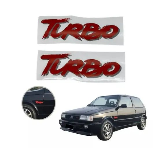 Kit 2 Peças (ADESIVOS) Uno Turbo