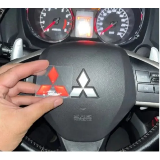 Emblema Volante Resinado Mitsubishi L200 Triton 17...