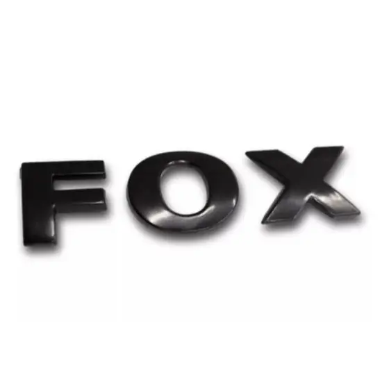 Emblema Fox Preto Black Piano para linha VOLKSWAGEN