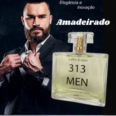 PERFUME ESTY PARIS 313 MEN 100 ML - Amadeirado Amber - Perfume Masculino