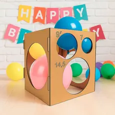 Medidor de Balões em MDF Cru para Festas, Aniversários e Decorações