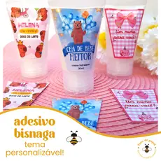 💖 Adesivo Personalizado para Bisnaga 30g – Com Sua Arte | Papel Fotográfico 180g