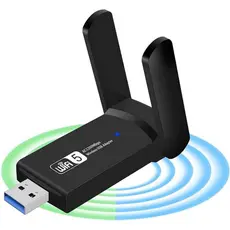 Adaptador Wi-fi Dual Band 2-4G e 5G USB 3.0 5Ghz 1200mbps 2 Antenas