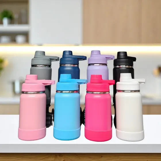 Garrafa Térmica 350 / 600 ml com bota De Silicone Protetora Copo Termico para Cafe Bebidas geladas
