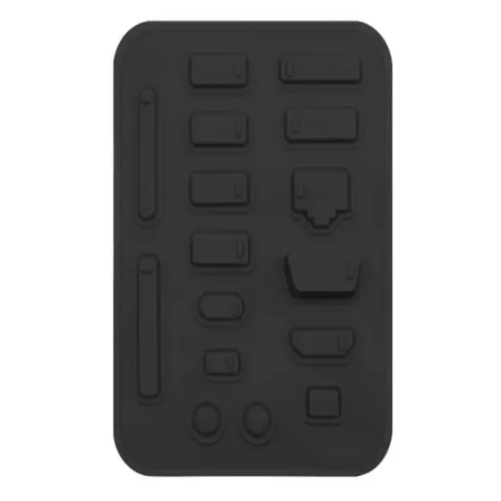 16 Tampas Anti Poeira Silicone Proteção Notebook e Aparelhos em Geral Universal