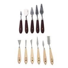 Kit 11 Espátulas Aço Artesanato Pintura Óleo Tela Escultura
