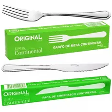 Kit de Garfo e Faca 24 peças Linha Continental Original Line