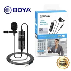 Microfone De Lapela Simples By-m1 Boya Preto