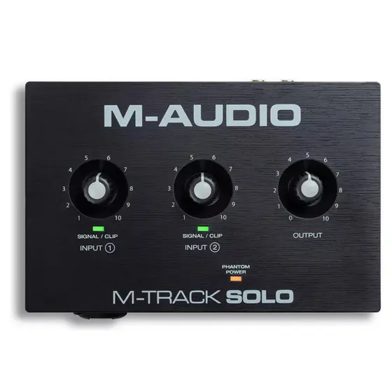 Interface de Áudio M-Audio M-Track Solo USB – Qualidade Profissional no Seu Home Studio
