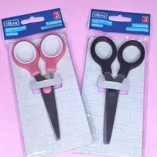 Tesoura escolar tilibra T402 - 132mm - Rosa e Preta