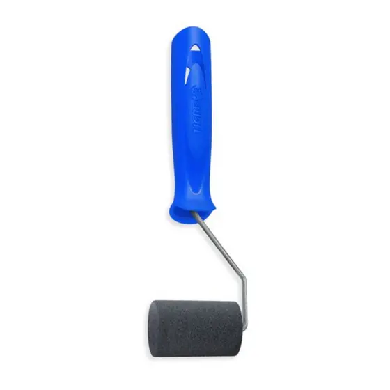 Rolo de Espuma Cinza Para Pintura com Suporte 5CM - Tigre
