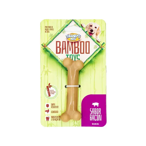 Osso Bamboo Toys I Tam Pequeno Brinquedo Mordedor Com Aroma Para Cães, Cachorro