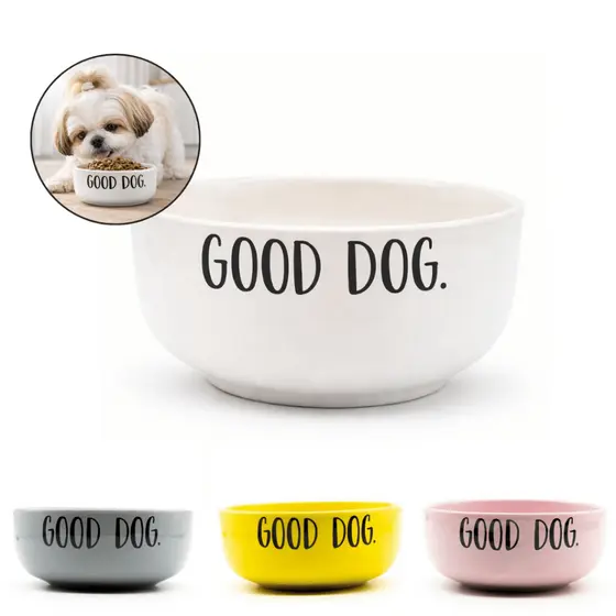 Comedouro Bebedouro Porcelana 190ml Good Dog Cães Gatos Pequeno Porte Cerâmica