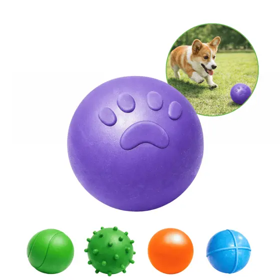 Bola Mordedor Pet Maciça Aromatizada Tutti Frutti Pet Injet Lisa Cravo Lunar Patinha Átomo