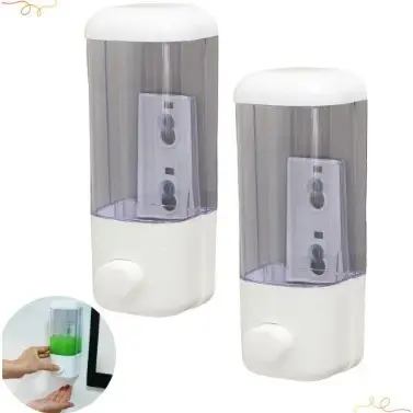 Kit 2 Dispenser Automático Sabão Detergente De Parede