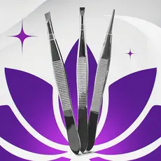 KIT COM 3 PINÇAS EM AÇO INOXIDÁVEL PARA DESIGN DE SOBRANCELHAS, REMOÇÃO DE PELOS, SOBRANCELHAS