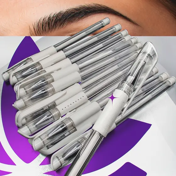 Caneta para design de sobrancelhas micropigmentação gel branca