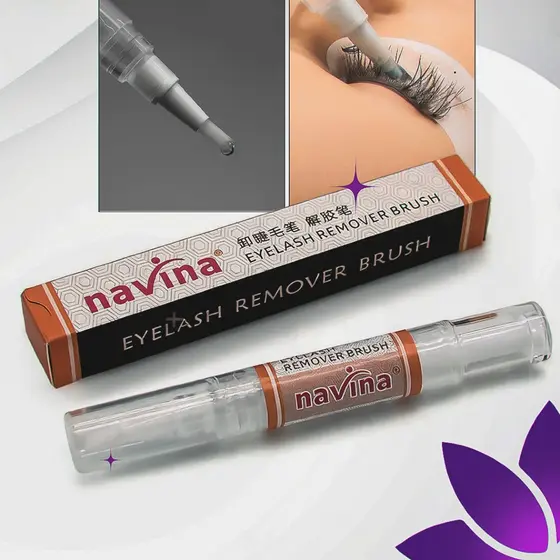 Caneta Gel Removedor De Cola Para Cílios Navina 10g Original