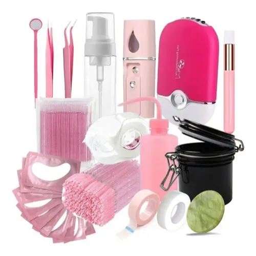 Kit Completo Iniciante Para Extensão e Alongamento De Cílios