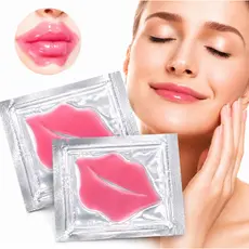 Kit 10/20/30/40 Máscaras Hidratante Labial Boca Com Colágeno Para os Lábios Brilho e Maciez