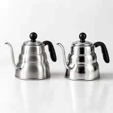 Chaleira Bico Fino Inox Gooseneck Para Café Coado Chá Pour Over 1L 1,2L Fosca ou Brilhante