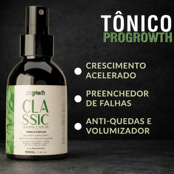 Tônico Crescimento Capilar, Barba e Sobrancelha Poderoso Anti Queda
