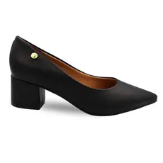 Sapato Scarpin Vizzano Salto Grosso Bico Fino