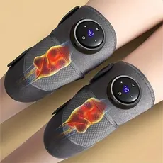Massageador Aquecido para Joelho Cotovelo e Ombro 3em1 Vibrações Ajustáveis e 5 Modos de Aquecimento