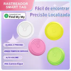 Rastreador Smart Tag Bluetooth GPS Anti-Perda Localizador Compatível iOS para Chaves/Bolsa/Pet/Carro