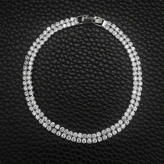 Pulseira Riviera Ice Modelo Cravejado Premium Duas voltas