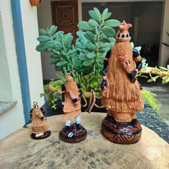 Obaluaê Orixá Da Umbanda Imagem Estatua Em Resina 1 Unidade