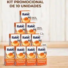 Kit 10 unidades Leite Condensado Italac Semidesnatado 395 g Confeitaria Brigadeiros Docinhos
