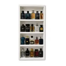 Porta Perfume Organizador de Perfumes Parede Prateleira Nicho Organizador Coleção Fragrâncias