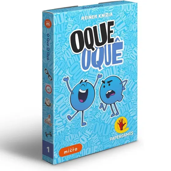 Jogo de Cartas O Que O Quê - PaperGames