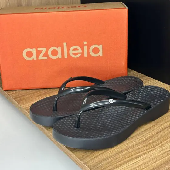 Chinelo Azaleia Moderno Conforto Sandália Estilo Tendência Moda Sandália Rasteira Original 18530