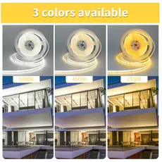 FITA LED 5M 10M 15m COB Claro LED Strip DC12V 320LEDs/M De Alta Densidade Flexível Fita Lamp