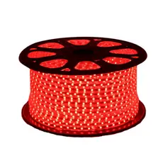 Fita Led 5050 110v 100 Metros Provad'água Vermelho
