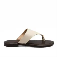 Rasteira de Dedo Metal Zatta Alaide Off White