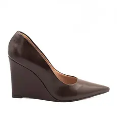 Scarpin Zatta Anabela Bico Fino Antonia Marrom