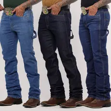 Kit 3 Calça Country Muladeira Carpinteira  Masculina Rodeio