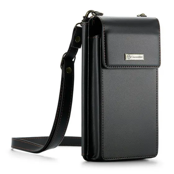 Mini Bolsa Transversal Feminina CaseMe pra Celular Preta
