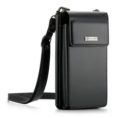 Mini Bolsa Transversal Feminina CaseMe pra Celular Preta
